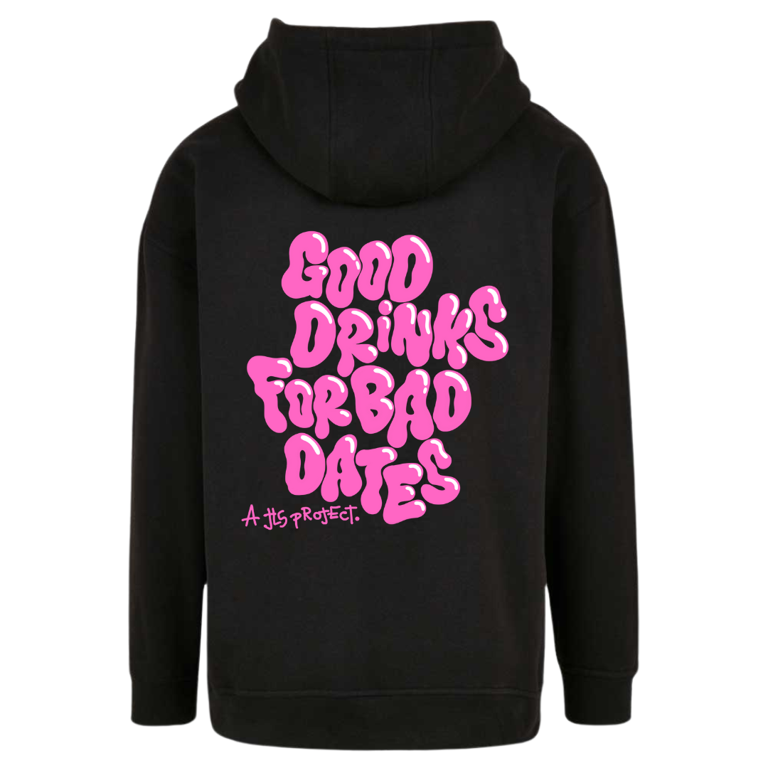 JLS hoodie black pink