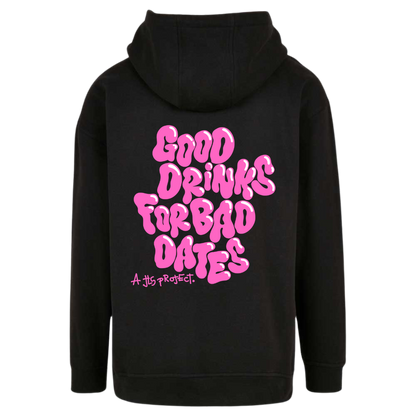 JLS hoodie black pink